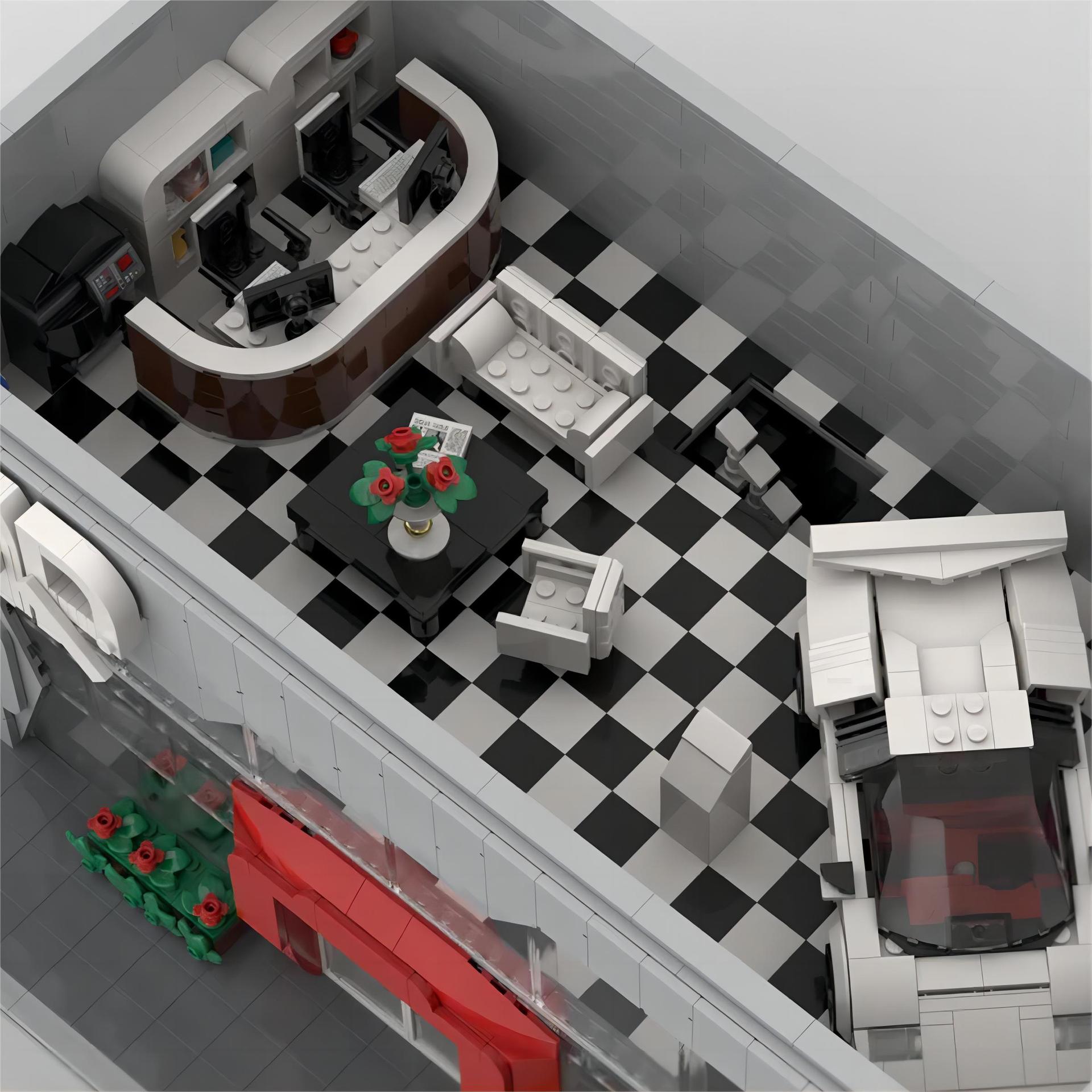 Modular Car Show | Display for 3 Car Models | Compatible MOC - 4
