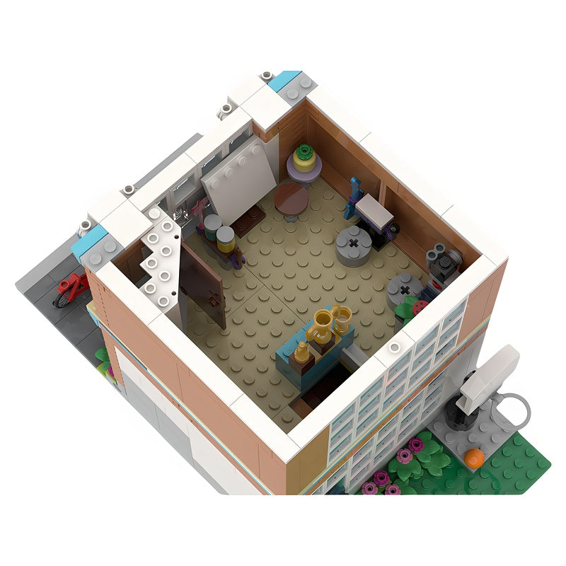 Modular Community Activity Center MOC Building Kit - 3