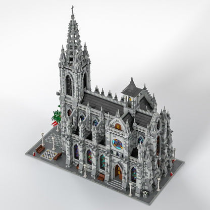 Modular Gothic Cathedral Large Scale Building Kit | LEGO-Compatible MOC - 1
