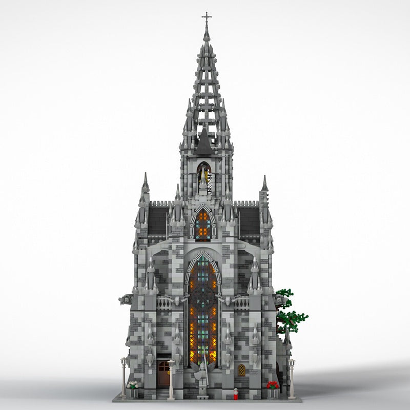 Modular Gothic Cathedral Large Scale Building Kit | LEGO-Compatible MOC - 3