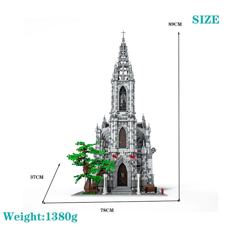 Modular Gothic Cathedral Large Scale Building Kit | LEGO-Compatible MOC - 6