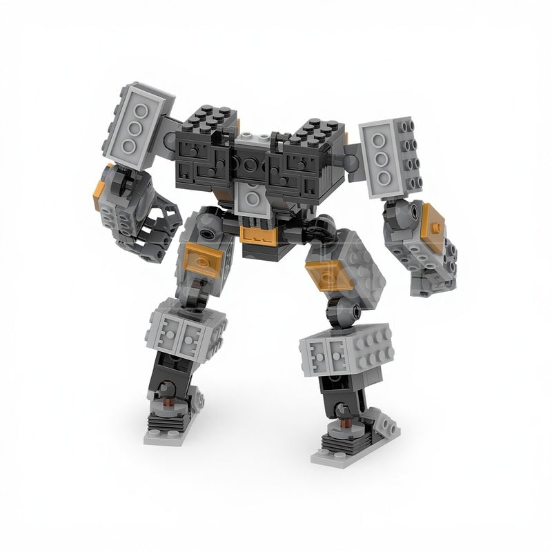 Modular Gray Articulated Mech Frame MOC Building Kit - 2