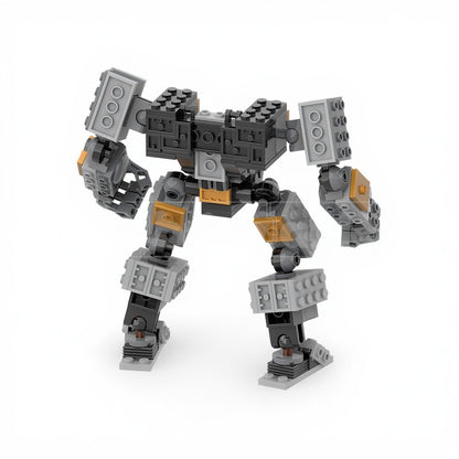 Modular Gray Articulated Mech Frame MOC Building Kit - 2