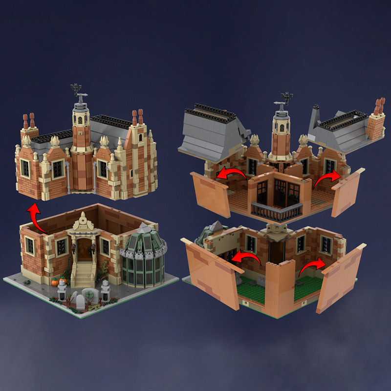 Modular Haunted Mansion Building Kit | LEGO-Compatible MOC - 3