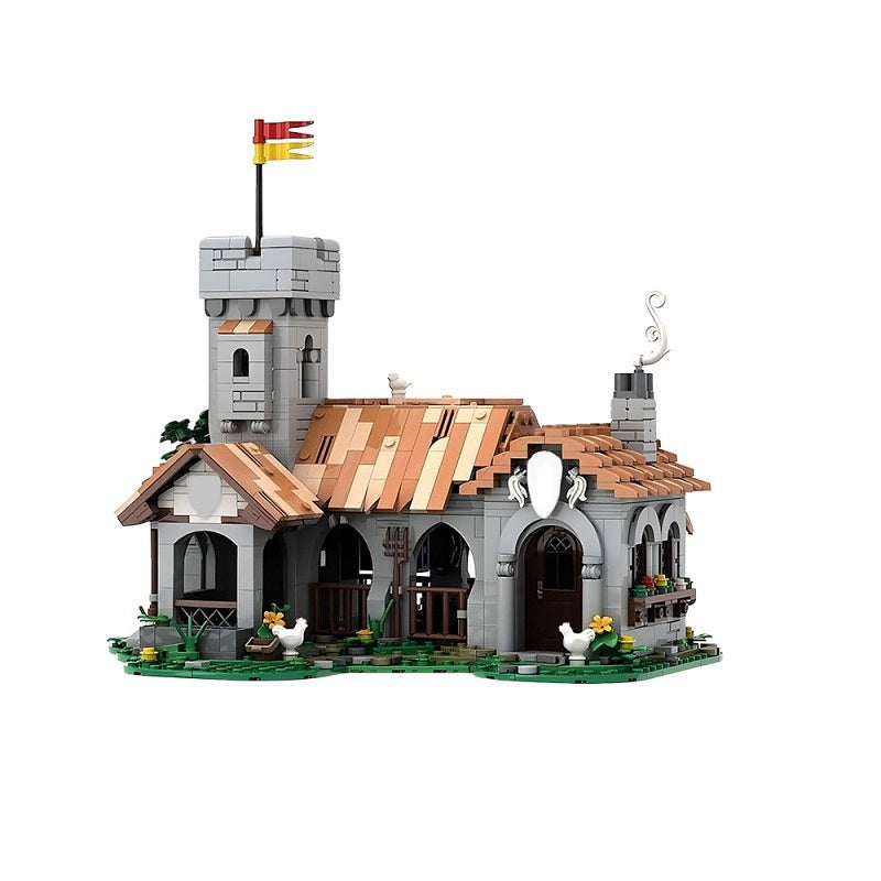 Modular Medieval Royal Horse Stable  Building Kit | LEGO-Compatible MOC - 1