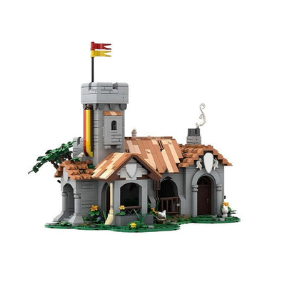 Modular Medieval Royal Horse Stable  Building Kit | LEGO-Compatible MOC - 2