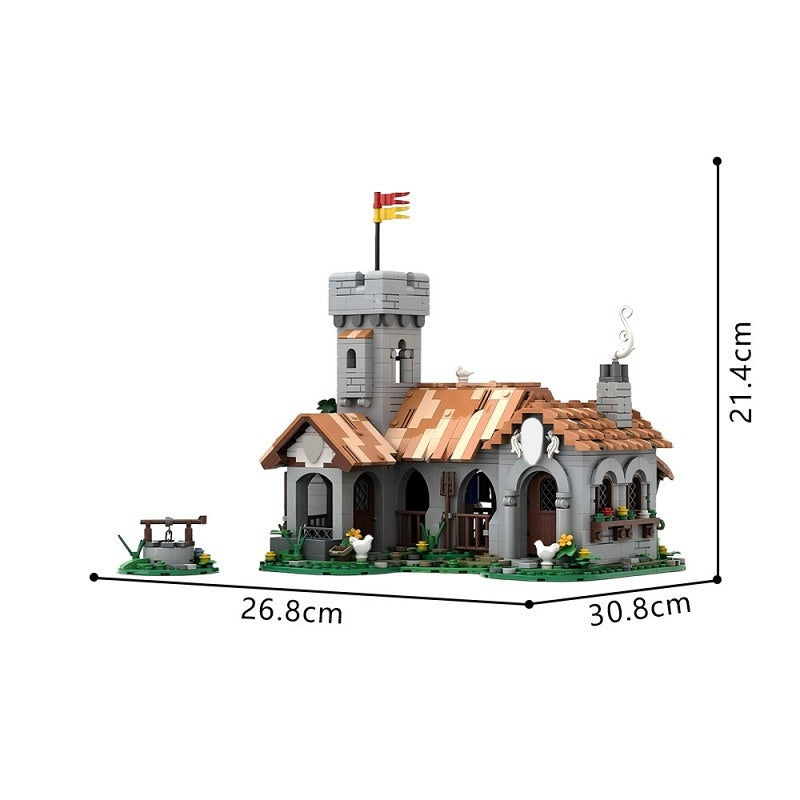 Modular Medieval Royal Horse Stable  Building Kit | LEGO-Compatible MOC - 3