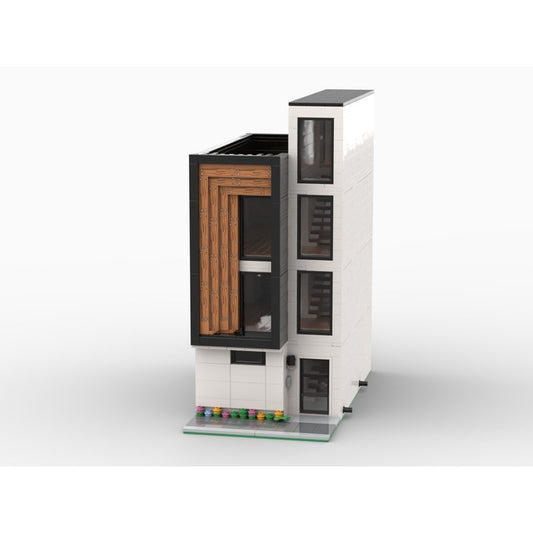 Modular Modern Town House MOC Building Kit | Contemporary Architecture - 1