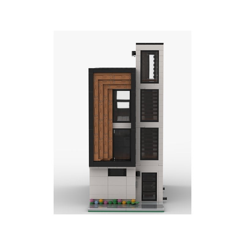 Modular Modern Town House MOC Building Kit | Contemporary Architecture - 2