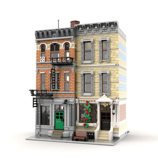 Modular New Block City MOC Building Kit | Modern Urban Architecture Model - 1