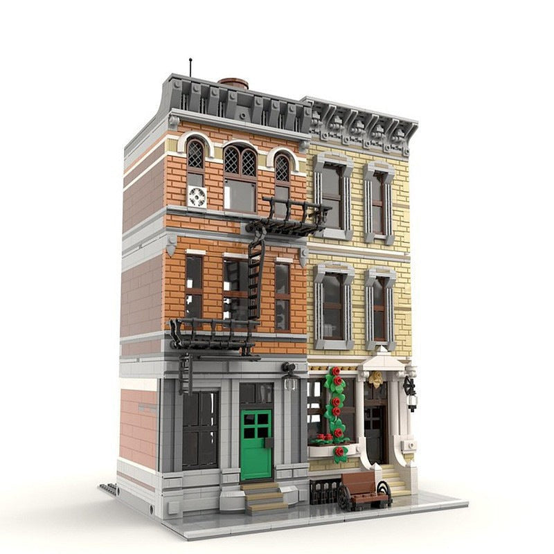 Modular New Block City MOC Building Kit | Modern Urban Architecture Model - 4