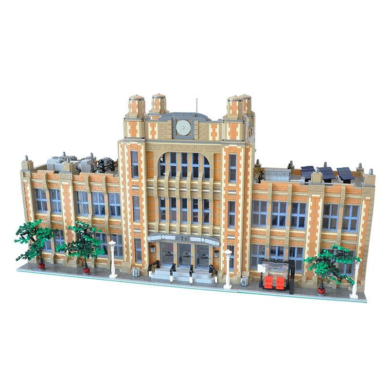 Modular School MOC Building Kit | Modern Education Building Model - 1