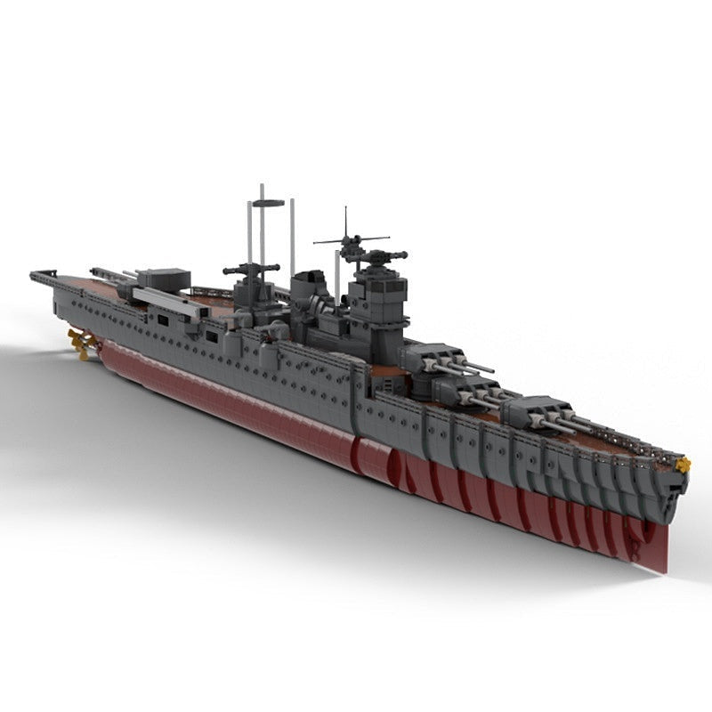 Mogami Heavy Cruiser MOC Building Kit | WWII Naval Warship Model - 1
