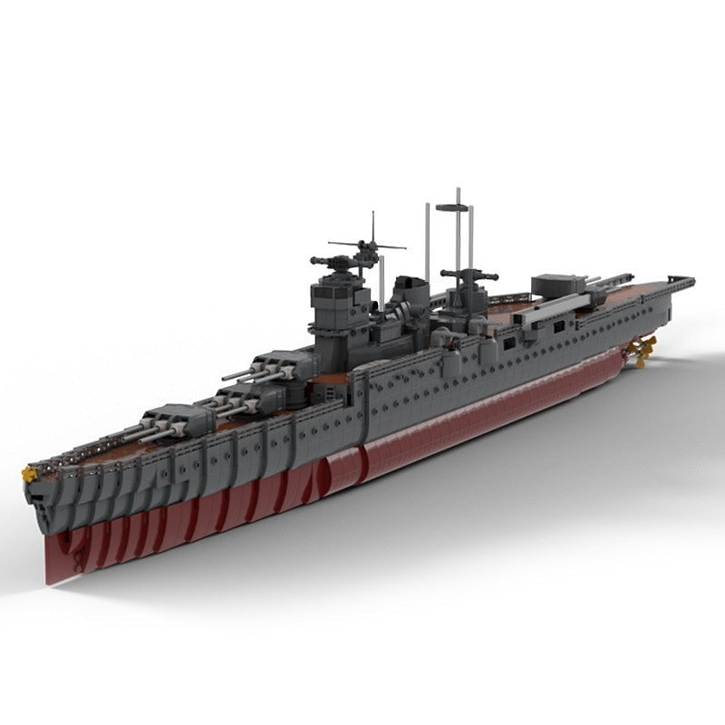 Mogami Heavy Cruiser MOC Building Kit | WWII Naval Warship Model - 4