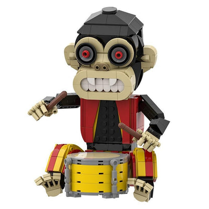 Monkey MOC Building Kit | Poseable Wildlife Sculpture Display Model - 1