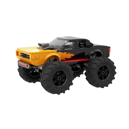 Monster Muscle Car MOC Building Kit | Powerful Vehicle Model - 1