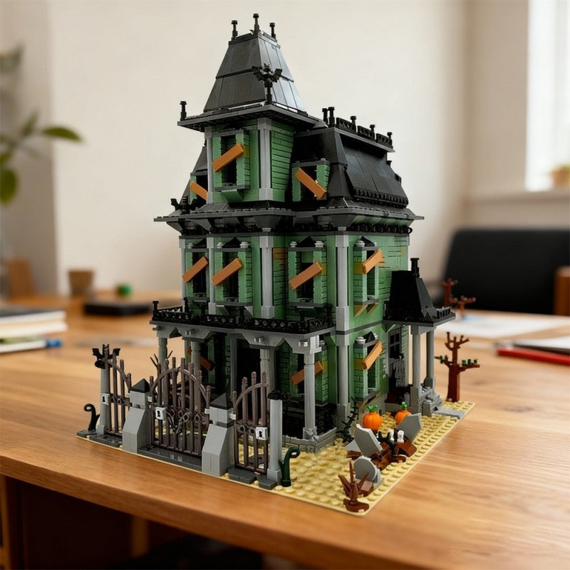 Monsters Haunted Mansion Building Kit | LEGO-Compatible MOC - 3