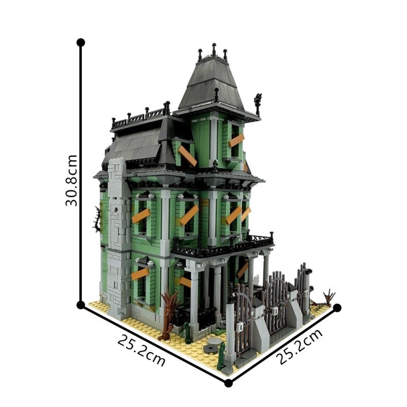 Monsters Haunted Mansion Building Kit | LEGO-Compatible MOC - 4