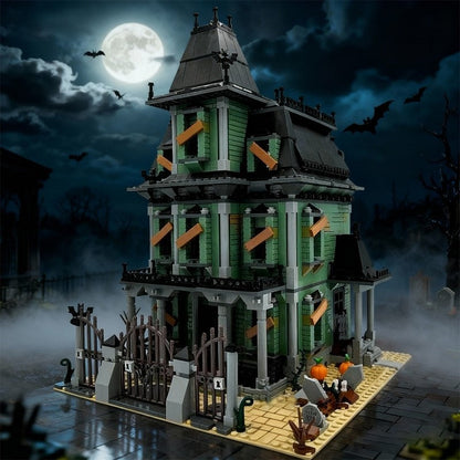 Monsters Haunted Mansion MOC Building Kit | Spooky Architecture Model - 2
