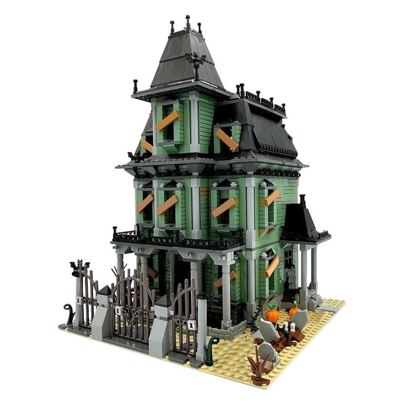 Monsters Haunted Mansion MOC Building Kit | Spooky Architecture Model - 5