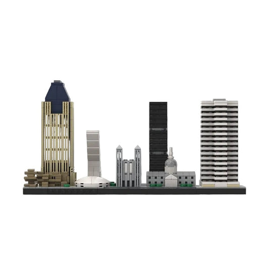 Montreal Skyline MOC Building Kit | Canada City Architecture Display Model - 1