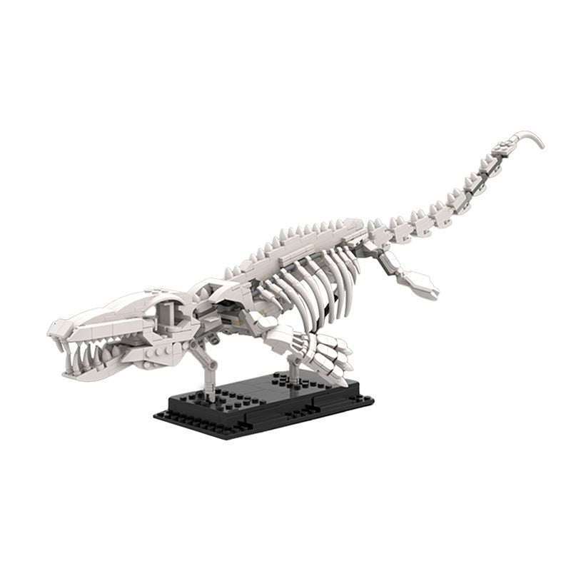Mosasaur Skeleton Fossil MOC Building Kit | Prehistoric Display Model - 1
