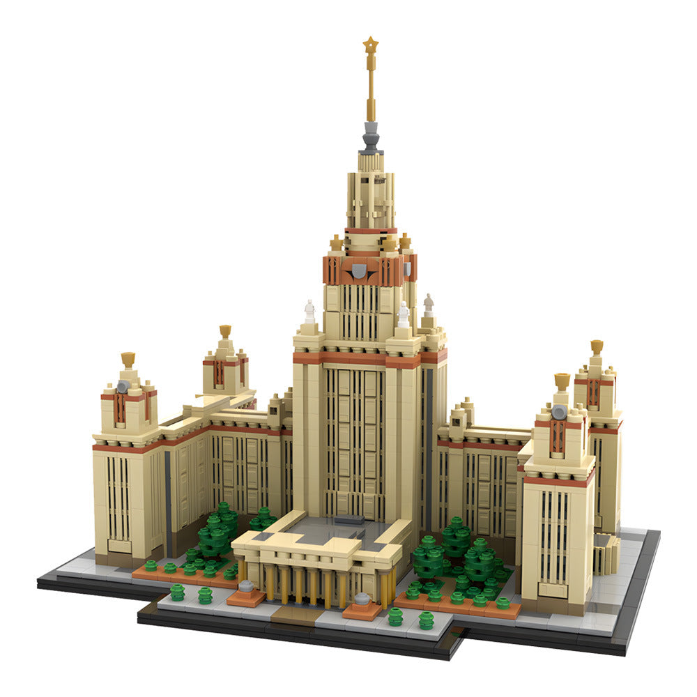 Moscow State University Building Kit | 1:800 Scale | LEGO-Compatible MOC - 1