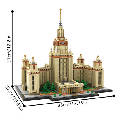 Moscow State University Building Kit | 1:800 Scale | LEGO-Compatible MOC - 4