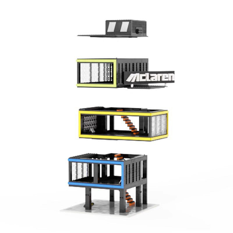 Motor Studio Modular MOC Building Kit | Automotive Garage Display - 5