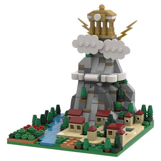 Mount Olympus & Thebes Greek Mythology Microscale MOC Building Kit - 1