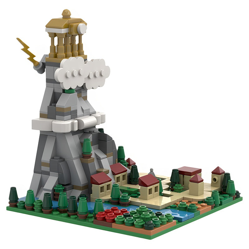 Mount Olympus & Thebes Greek Mythology Microscale MOC Building Kit - 3