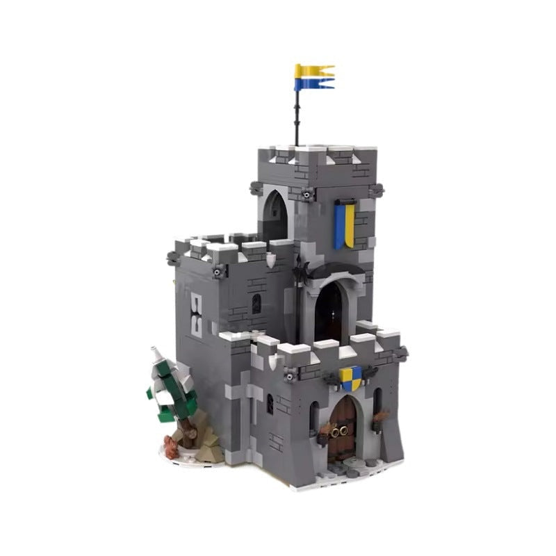 Mountain Tower MOC Medieval Architecture Building Kit - 1