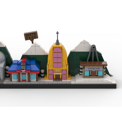 Mountain Town Landmark Skyline MOC Miniature Architecture Building Kit - 4