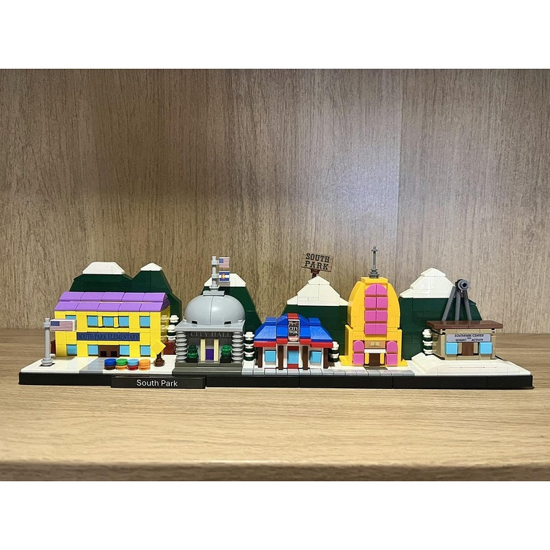 Mountain Town Landmark Skyline MOC Miniature Architecture Building Kit - 5