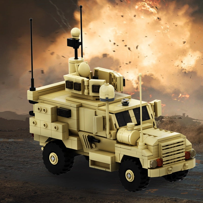 MRAP Armored Tactical Vehicle MOC Building Kit | 542 PCS Military Transport Model - 2