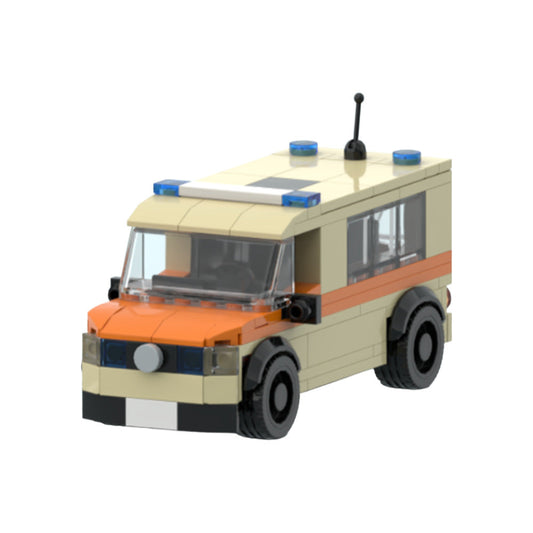 MTW DRK Rettungsdienst Emergency Car Building Kit | LEGO-Compatible MOC - 1