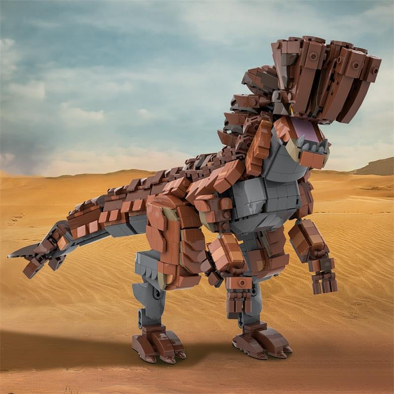 Muddy Armored Dragon MOC Building Kit | Fantasy Creature Display Model - 2