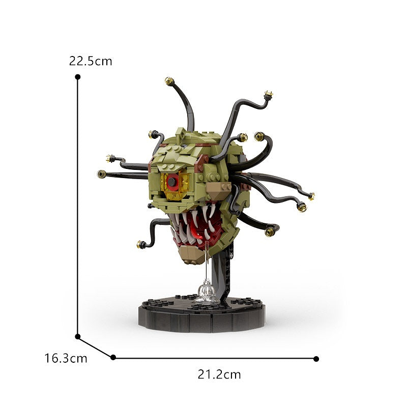 Multi-Eyed Floating Dungeon Boss Monster Building Kit | LEGO-Compatible MOC - 3