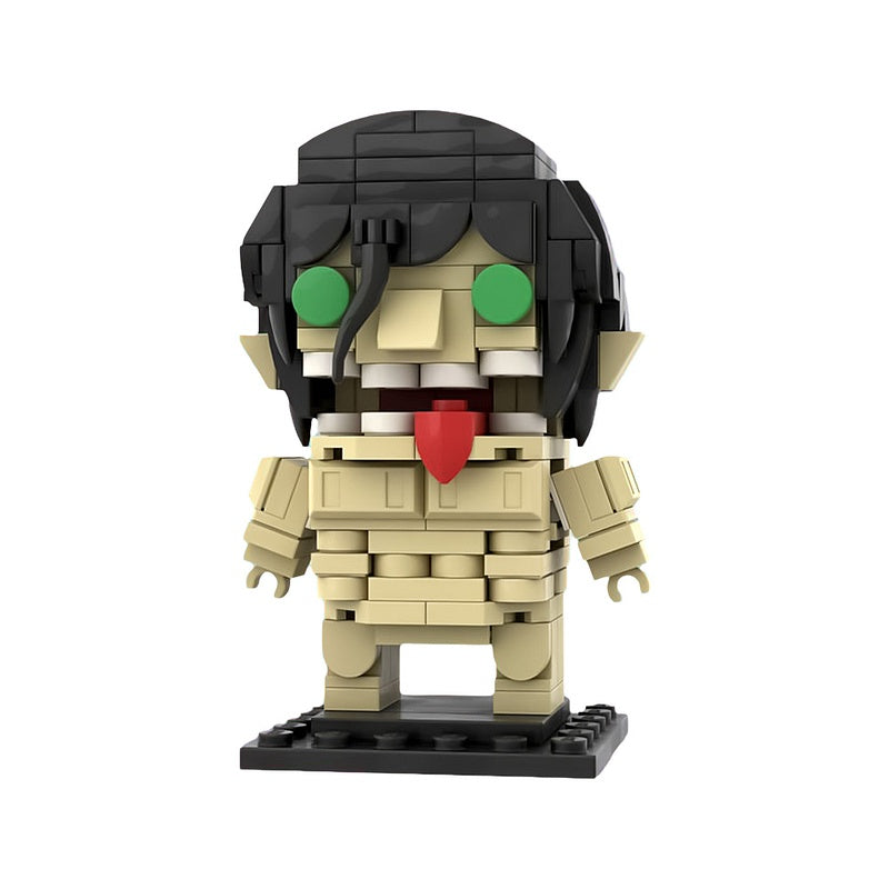 Muscular Giant Cube Character MOC Building Kit | Display Figure - 1