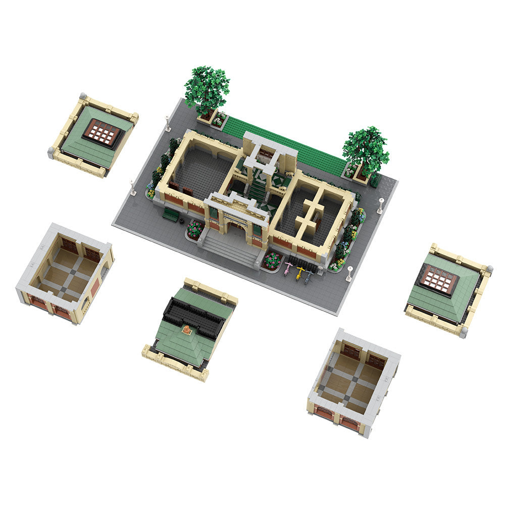museum building kit | lego compatible moc - 6