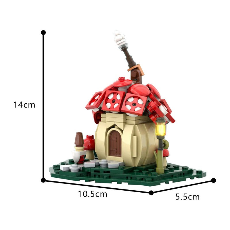 Mushroom Cottage Fantasy MOC Building Kit - 3