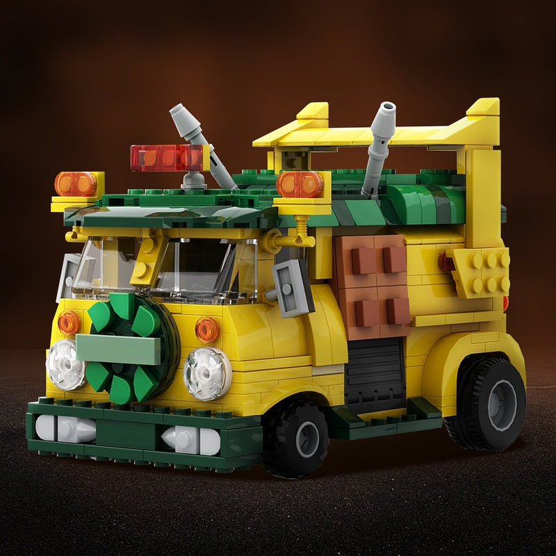 Mutant Ninja Cartoon Team Van Building Kit | Compatible MOC - 1