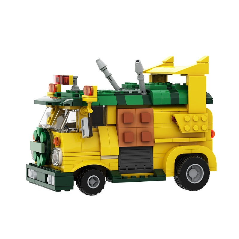Mutant Ninja Cartoon Team Van Building Kit | Compatible MOC - 2