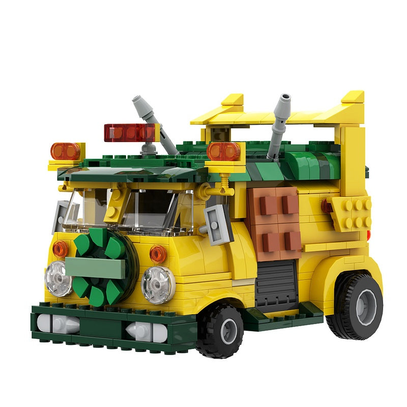 Mutant Ninja Cartoon Team Van Building Kit | LEGO-Compatible MOC - 5