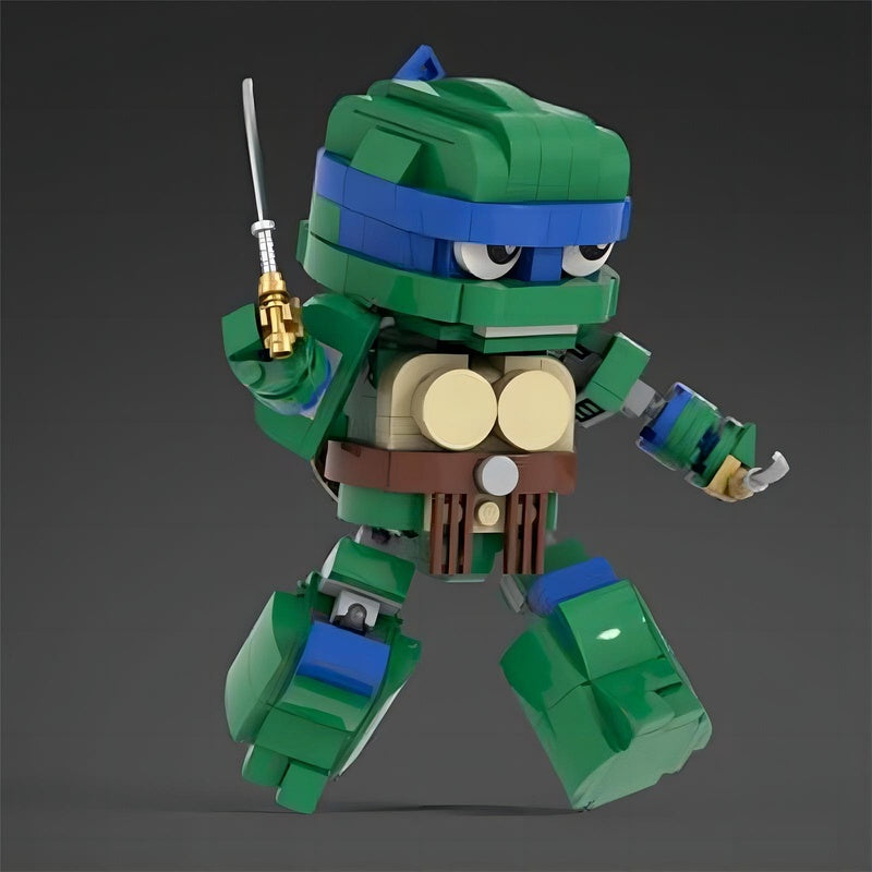 Mutant Ninja Turtle Hero Team 4 Character Building Kit | Compatible MOC - 6