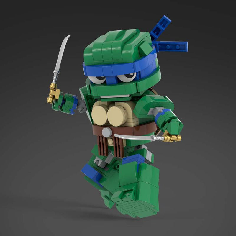 Mutant Ninja Turtle Hero Team 4 Character Building Kit | LEGO-Compatible MOC - 1
