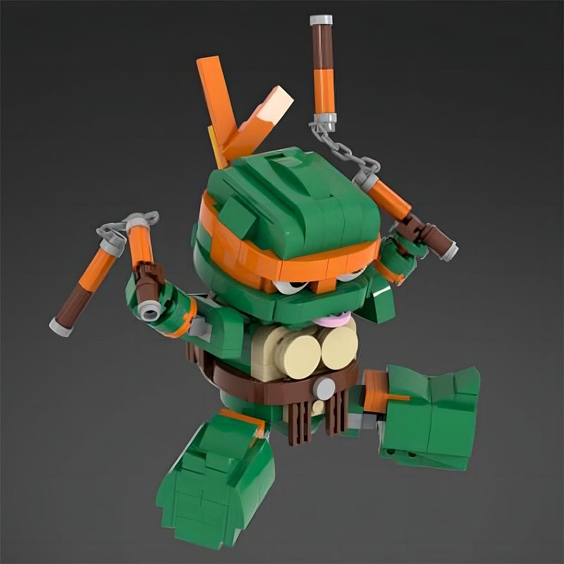 Mutant Ninja Turtle Hero Team 4 Character Building Kit | LEGO-Compatible MOC - 9