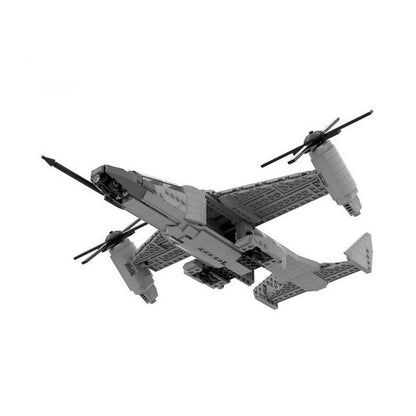 MV-26 VTOL Falcon Aircraft MOC Building Kit | Tilt Rotor Transport Model - 2