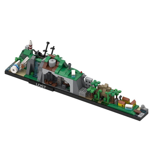 Mysterious Island Survivor Skyline Building Kit | LEGO-Compatible MOC - 1