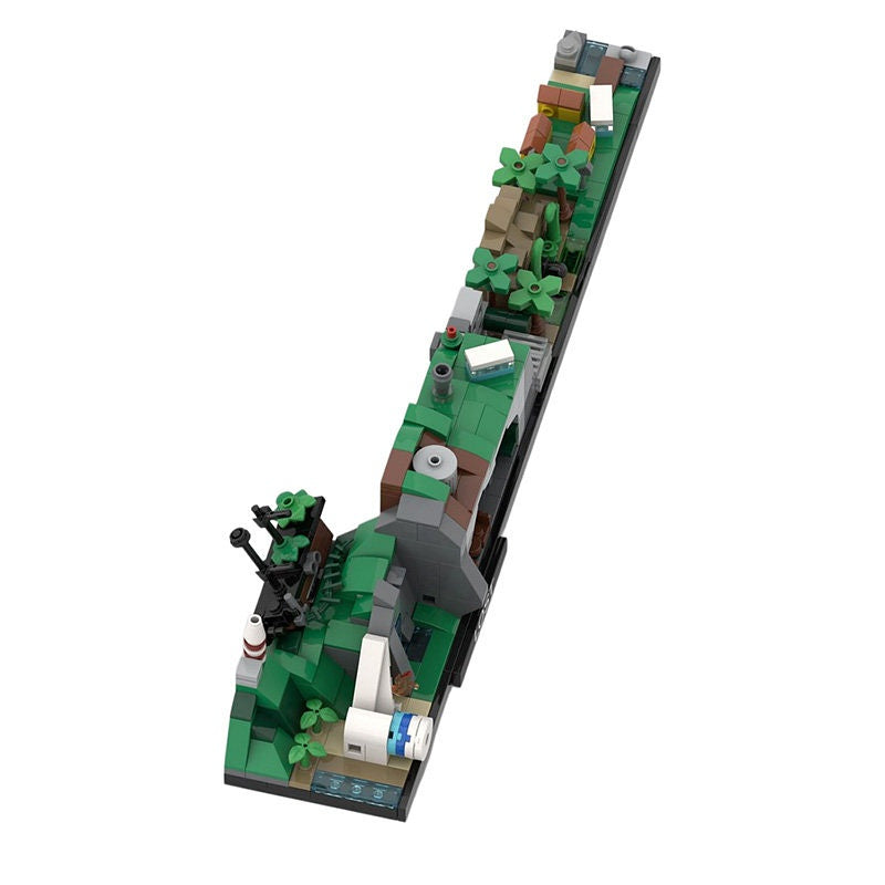 Mysterious Island Survivor Skyline Building Kit | LEGO-Compatible MOC - 2